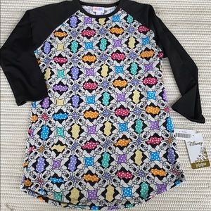 LuLaRie Disney Raglan Randy Top Small NWT